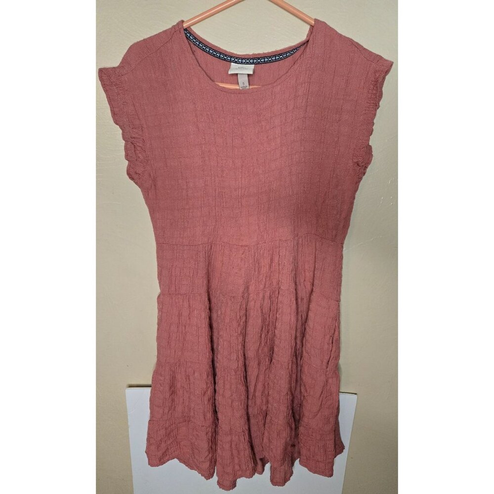 Knox Rose Dusty Rose Gauze Blend Flowy Babydoll Dress Size Small